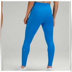 Lululemon swift speed high rise tight 28" tight/legging in poolside blue, size 6